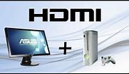 How to connect XBOX 360 with HDMI and PC with DVI to PC monitor.