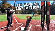 Hitting with the 2022 AXE AVENGE PRO (composite) | BBCOR Baseball Bat Review