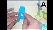 DIY Basic Letter Cutting for Beginners from A to Z (UPPERCASE)