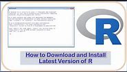 How to Download and Install R Software