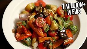 Roasted Vegetable Salad Recipe | Quick & Easy Baked Veg Salad | Ruchi's Kitchen