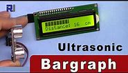 Display distance from Ultrasonic sensor as bargraph on LCD1602 LCD2004 using Arduino