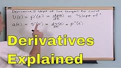 Lesson 1 - What Is A Derivative? (Calculus 1 Tutor)