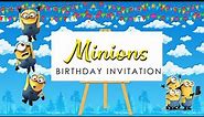 Minions Theme Birthday Invitation Only @ 500/-