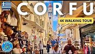 CORFU, Greece: Old Town Walking Tour - 4K UHD - June 2023