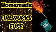 Diy Homemade Firecrackers fuse/How to make firecrackers fuse at home/Fireworks fuse making/Fuse