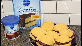 Making Pillsbury Sugar Free Cake Mix Sandwich Cookies