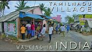 Village Life in Tamil Nadu | Walking through the rural roads Indian villages | 4K ASMR Walking video