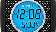 Sharp Pillow Personal Alarm Clock – Wake to Vibration or Beep! - Use on Nightstand or Under Pillow! – Great for Travel or Home Use - Battery Operated - Black