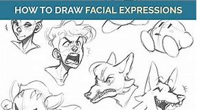 How to Draw FACIAL EXPRESSIONS in Cartooning & Anime - Virtual Art Class Preview