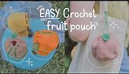 Simple, Beginner-Friendly Crochet Drawstring Fruit Pouch | Hayhay Crochet