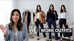 30 Work Outfits to Wear to the Office in 2021 | BR Try On Haul | Capsule Wardrobe