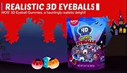 Amos 4D Eyeballs Gummy Candy, Perfect Treat for Kids Birthday Parties, Novelty Christmas Candy