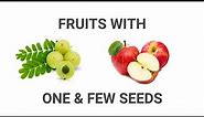 Flash Cards | Fruits - 2 | One and Few Seeds