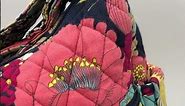 Vera Bradley Floral Quilted Fabric Purse Shoulder Bag and Matching Wristlet Wallet Set #verabradley