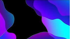 Gradient Liquid Blue Shapes Animation Background video | Footage | Screensaver