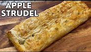 Apple Strudel with Cream Cheese | Puff Pastry
