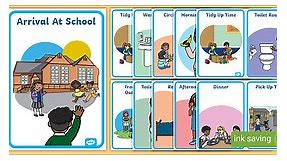 Daily Routine Posters For Preschool Children