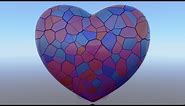 Shattered Shiny Broken Glass Love Hearts Heartbreak Breakup Concept 4K 60fps Wallpaper Background