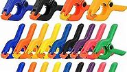 MAXPOWER 22-pieces Spring Clamps, 2-inch Clamps x 18 PCS, 3-inch Clamps x 4 PCS, Plastic Small Mini Clamps for Woodworking Assembly and Photography Backdrop