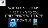 How to unlock Vodafone Smart First 7 - VFD 200 WITH NCK DONLGE / BOX