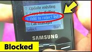 How to Add or Remove Blacklist Number Samsung Any Keypad Mobile | b110e, e1200, b310e, b313e, e1200y