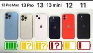 TEST de BATERÍA! 🔋 iPhone 13 Pro Max vs iPhone 13 Pro vs iPhone 13 vs vs iPhone 12 vs iPhone 11