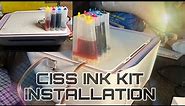 Hp Printer attachment ciss ink tank full installation