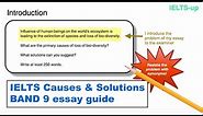 IELTS Writing task 2: causes solutions essay