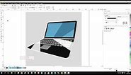CorelDraw Tutorial: Draw Modern Laptop Icon