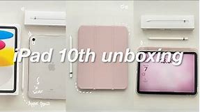  iPad 10th Gen (silver) Unboxing + Apple Pencil, Accessories