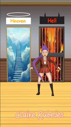 Heaven Or Hell Trend SAKURA #sakuraschoolsimulator #shorts #roblox #ytshorts