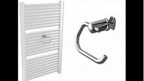 Towel Rail Toilet Roll Holder in Chrome Clamp Fitting