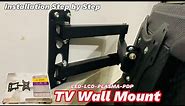 How to Install LED LCD PDP TV Wall Mount Bracket X-200 17”-42” | Swivel & Tilt TV Wall Bracket DIY