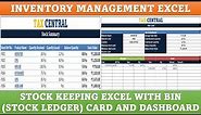 Inventory Management Excel with Stock Ledger and Dashboard | Fully Functional Stock Tracking Excel