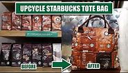 Upcycle Starbucks Coffee Beans Bags Into Tote Bag