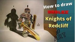 How to draw Knights of Redcliff - Roblox - 3D Art