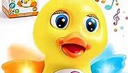 JOYIN Baby Toys Duck, Infant Musical Toys 6+ Months, Tummy Time Toys with Music & Lights, Light Up Learning Toys, Dancing Crawling Baby Toy, Baby Easter Basket Stuffers Gifts