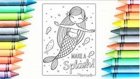 Barbie mermaid coloring || barbie coloring pages ||mermaid coloring pages ||princess coloring pages