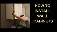 How to Install Wall Cabinets in a Laundry Room