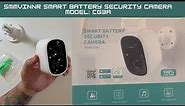 SMMVINNR Smart Battery Security Camera Setup & Review!
