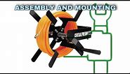 Harbor Freight 100ft Manual Hose Reel Assembly and Mounting