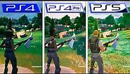 Fortnite Chapter 4 | PS4 - PS4 Pro - PS5 | Graphics Comparison | A Real NextGen Update