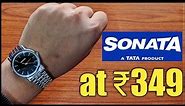 ⌚Sonata Black Dial Metal Strap Watch Unboxing and Review in hindi #mrkholu #titan #sonata #watch