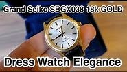 Grand Seiko SBGX038 18k Gold Dress Watch Elegance