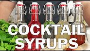 5 x Essential syrups for making cocktails
