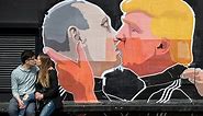 Street Mural of Donald Trump Kissing Vladimir Putin Goes Viral