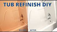 How To Paint a Tub & Shower Surround | BEFORE & AFTER FIBERGLASS REFINISHING | DIY Power Couple