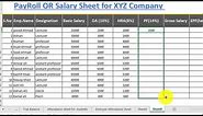 How to make salary sheet || Payroll or Payslip in excel 2016