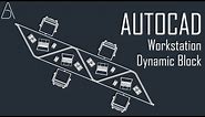 Office Workstation Dynamic Block - AutoCAD Tutorial - 2